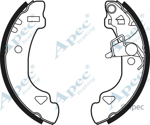 APEC BRAKING Bremžu loku komplekts SHU506